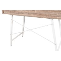 Písací stôl SCANDI so zásuvkami - biely / dub sonoma