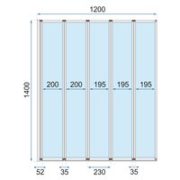 Vaňová zástena MAXMAX Rea IDEA 120 cm