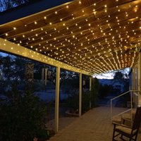 Vianočný svietiaci 300 LED záves 3x3m