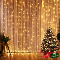 Vianočný svietiaci 300 LED záves 3x3m