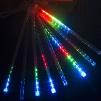 Vianočný svietiaci LED cencúle 44 cm - 8 kusov