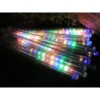 Vianočný svietiaci LED cencúle 44 cm - 8 kusov