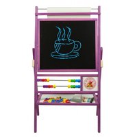 Detská magnetická tabuľa s počítadlom - fialová