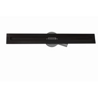 Sprchový žľab MAXMAX FLAT 360 SLIM - čierny