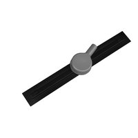 Sprchový žľab MAXMAX FLAT 360 SLIM - čierny