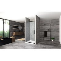 Sprchové dvere MAXMAX Rea RAPID swing 80 cm - čierne
