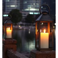 Čierne lucerny - 4 kusy