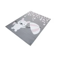 Detský koberec PASTEL králiček - sivý - 120x170 cm