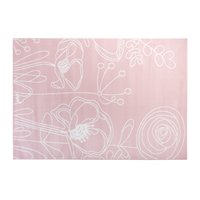 Detský koberec PASTEL kvety - ružový - 120x170 cm