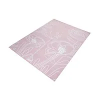 Detský koberec PASTEL kvety - ružový - 120x170 cm