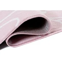 Detský koberec PASTEL kvety - ružový - 120x170 cm