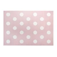 Detský koberec PASTEL bodkami - ružový - 140x200 cm