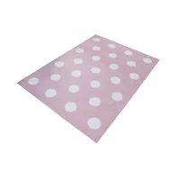 Detský koberec PASTEL bodkami - ružový - 140x200 cm