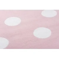Detský koberec PASTEL bodkami - ružový - 140x200 cm