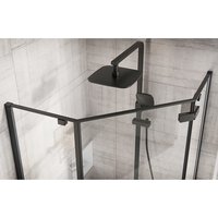 Sprchovací kút MAXMAX Rea DIAMOND 100x100 cm - čierny