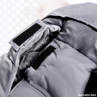 Fusak - šedý s kožušinou