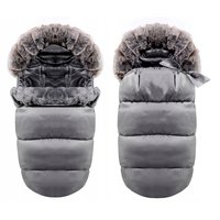 Fusak - šedý s kožušinou