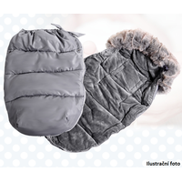 Fusak - šedý s kožušinou