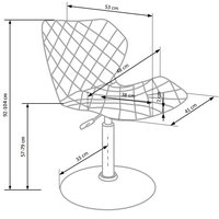 Barová stolička MATRIX - bielo / čierna - výškovo nastaviteľná