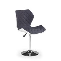 SKLADOM: Barová stolička MATRIX - bielo / šedá - výškovo nastaviteľná