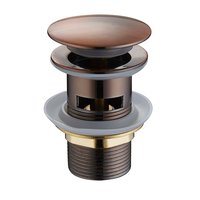Click / clack zátka MEXEN - s prepadom - červený bronz, 79920-45