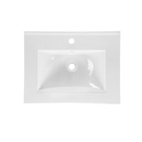 Kúpeľňová závesná skrinka pod umývadlo HAVANA biela 60 cm s LED osvetlením