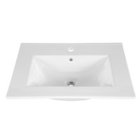 Kúpeľňová závesná skrinka pod umývadlo HAVANA biela 60 cm s LED osvetlením