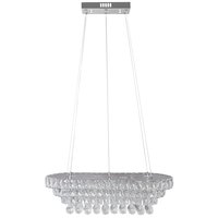 Stropné LED krištáľové svietidlo PLATON longer - 102W - s ovládačom