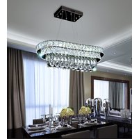 Stropné LED krištáľové svietidlo PLATON longer - 102W - s ovládačom