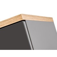 Kúpeľňová závesná skrinka BALI šedá so zrkadlom 60 cm