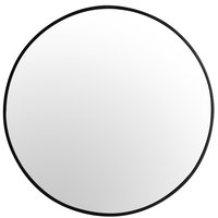Okrúhle zrkadlo LOFT 60 cm - s tenkým čiernym rámom