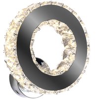 Nástenné LED krištáľové svietidlo PLATON circle - 20 / 10W