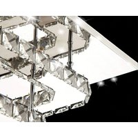 Stropné LED krištáľové svietidlo PLATON double square - 24W