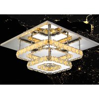 Stropné LED krištáľové svietidlo PLATON double square - 24W