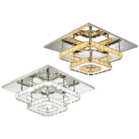 Stropné LED krištáľové svietidlo PLATON double square - 24W