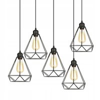 Stropné svietidlo DIAMONDS - čierne