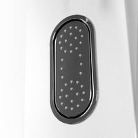 Sprchový panel FEATHER oval - strieborný