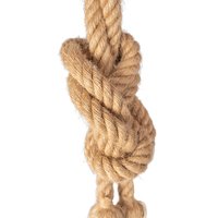 Stropné svietidlo 2 ROPES - kov / lano