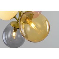 Stropné svietidlo BUBBLES - kov / sklo - viacfarebné
