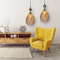 Stropné svietidlo PINEAPPLE - kov / sklo