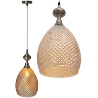 Stropné svietidlo PINEAPPLE - kov / sklo