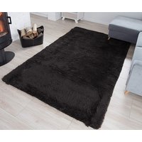 Plyšový koberec TOP - ČIERNY