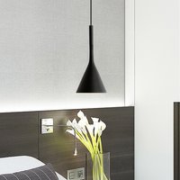 Stropné svietidlo FLAT typ A - 25 cm - čiernej matnej