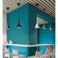 Stropné svietidlo FLAT typ A - 25 cm - čiernej matnej