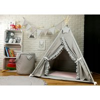 Detský stan TEEPEE (TÍPÍ) LUXURY s doplnkami - RUŽOVÁ ZOO