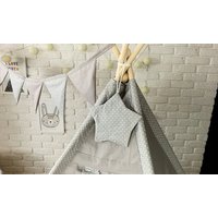 Detský stan TEEPEE (TÍPÍ) LUXURY s doplnkami - RUŽOVÁ ZOO