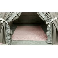 Detský stan TEEPEE (TÍPÍ) LUXURY s doplnkami - RUŽOVÁ ZOO