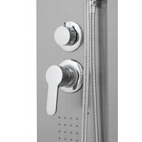 Sprchový rohový panel SOLE 3v1 - chrómový matný