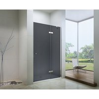 Sprchové dvere maxmax ROMA 90 cm - grafitové sklo