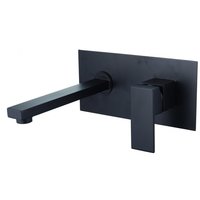 Podomietková batéria MEXEN CUBE - čierna, 73115-70